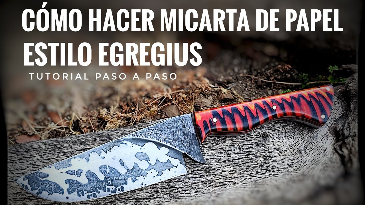 Micarta de papel estilo Egregius Tutorial paso a paso.Agosto 2021#cuchillos #knives#resinaepoxi