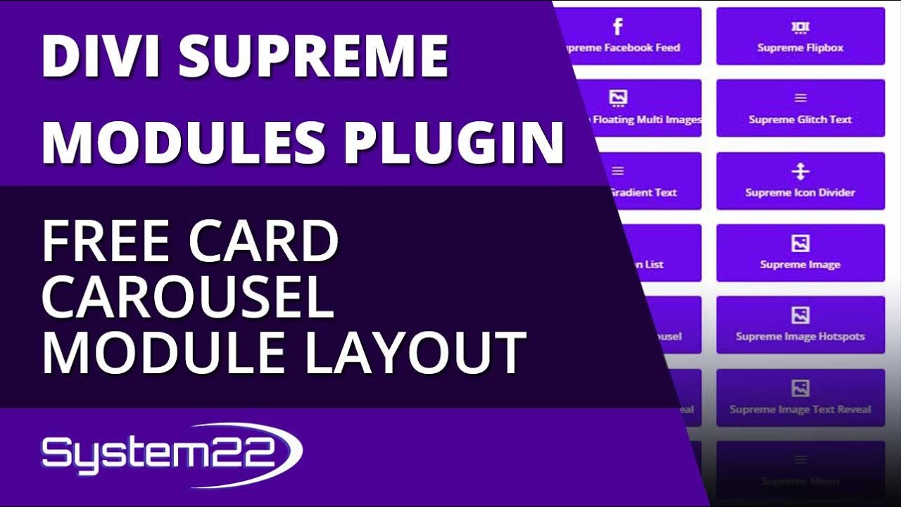 Divi Supreme Modules Free Card Carousel Module Layout 👍