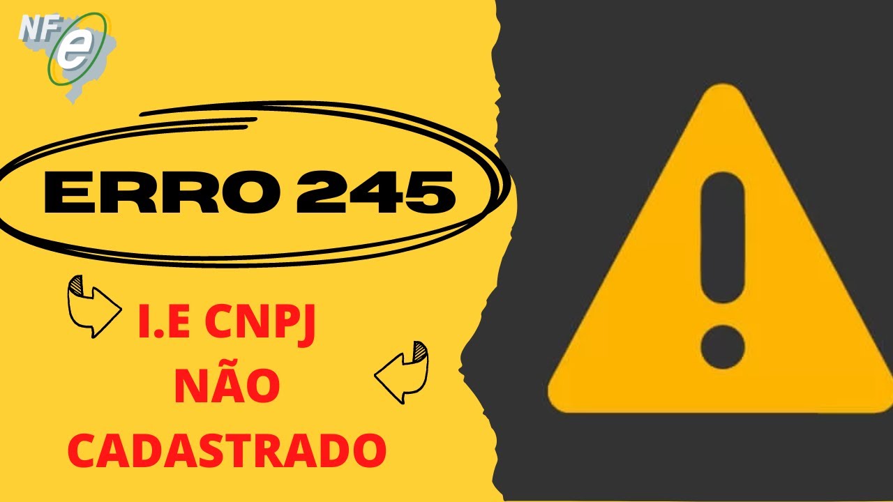ERRO 245 EMISSOR DE NOTA FISCAL