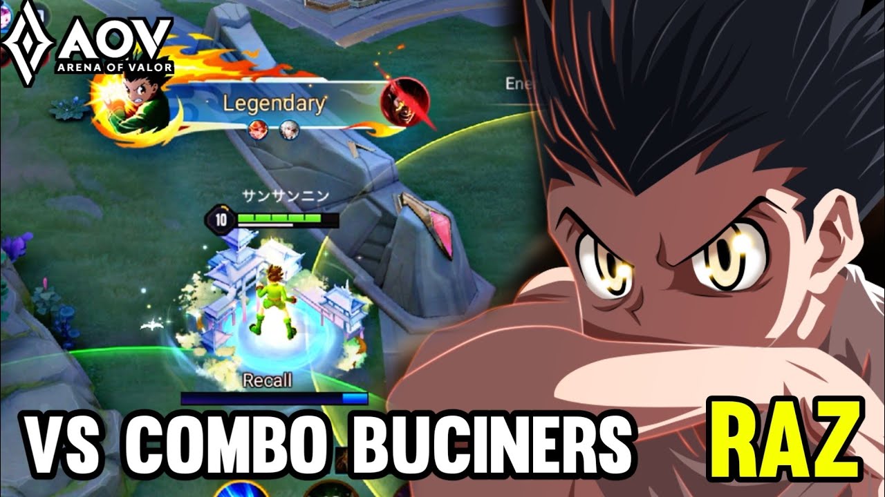 AOV : RAZ/GON GAMEPLAY | VS COMBO BUCINERS - ARENA OF VALOR LIÊNQUÂNMOBILE ROV COT