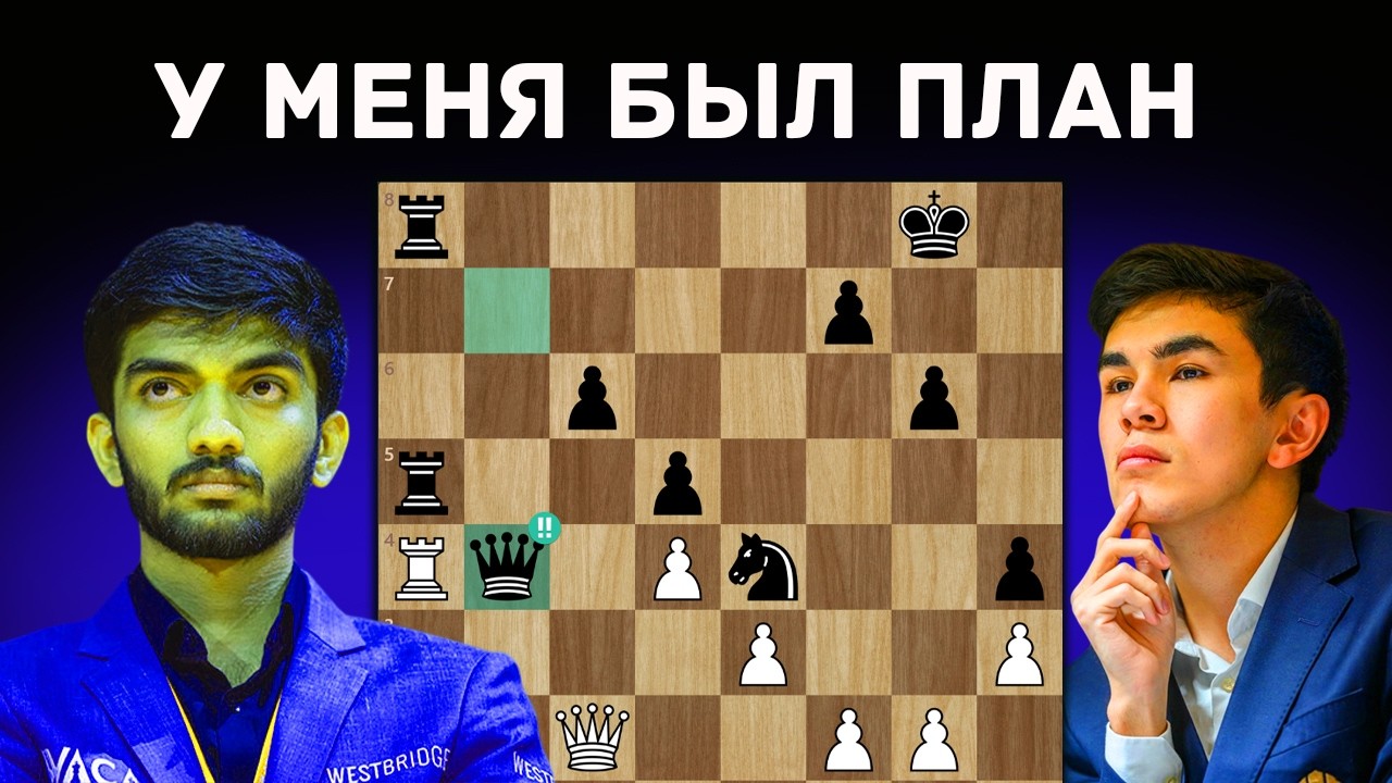 ЗЛОЙ ГУКЕШ жертвует Ферзя Синдарову!