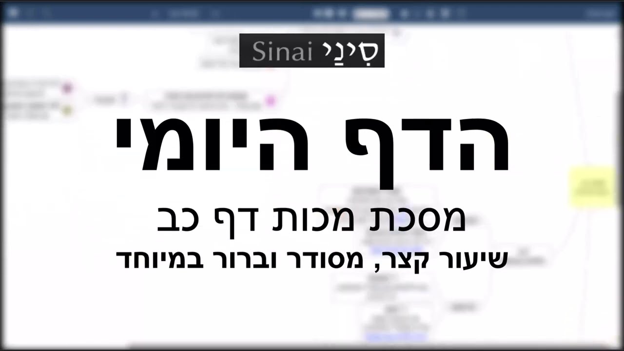 דף יומי מסכת מכות דף כב - שיעור קצר וברור במיוחד בליווי תרשים