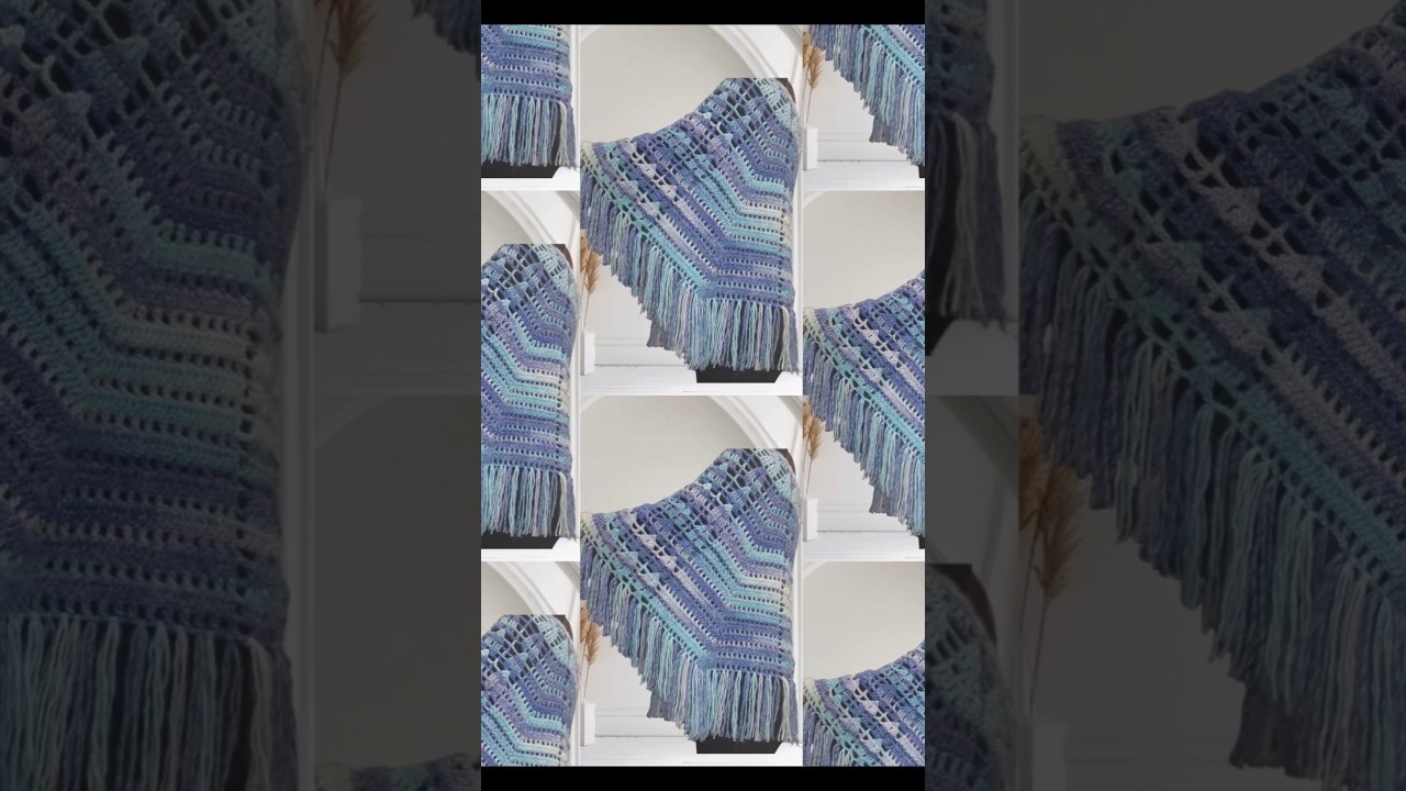 Poncho uncinetto/mantellina 
