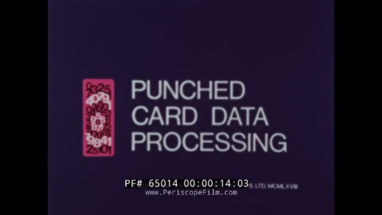 PUNCH CARD COMPUTER DATA PROCESSING OVERVIEW  IBM 029 KEY PUNCH MACHINE 65014