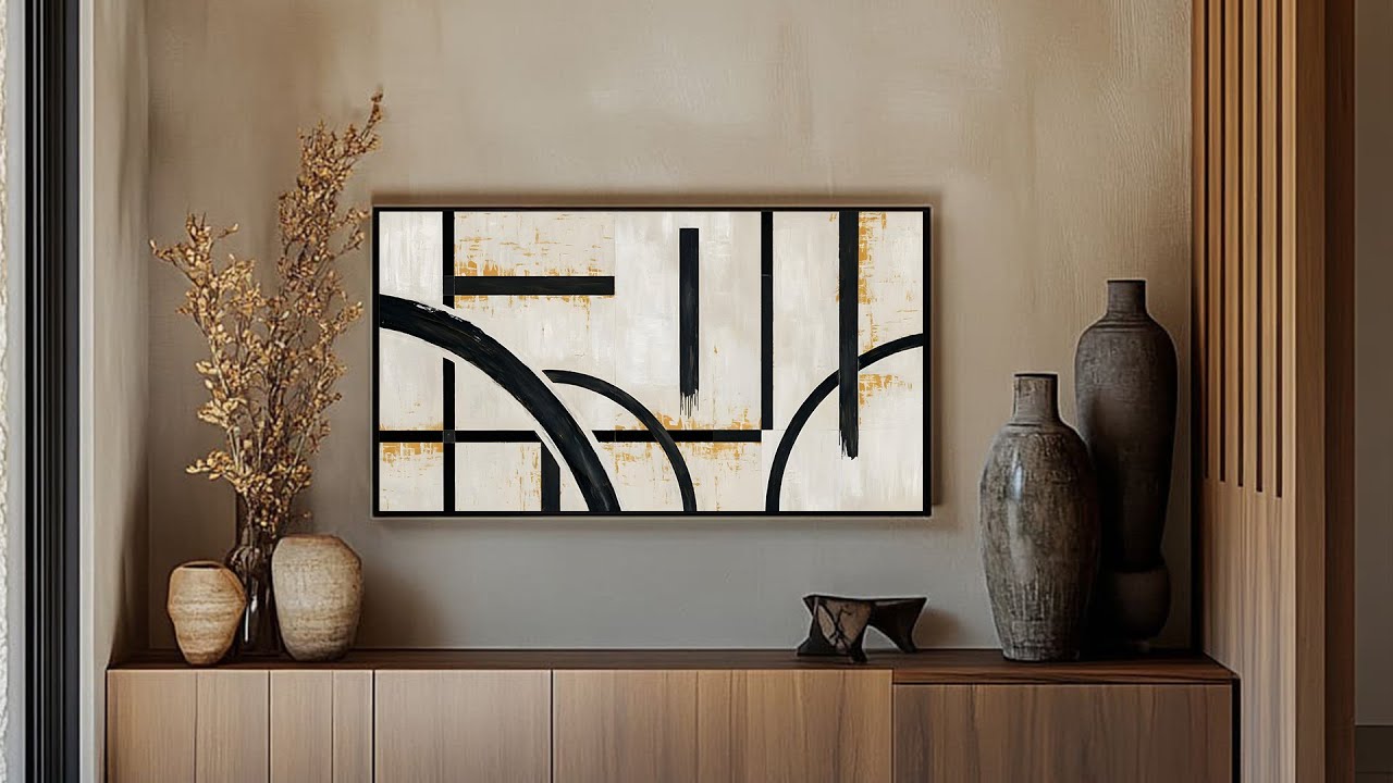 TV Art Screensaver Modern Art | 4K Fine Art | Minimal TV Art | Line Art | Vintage Art TV Background