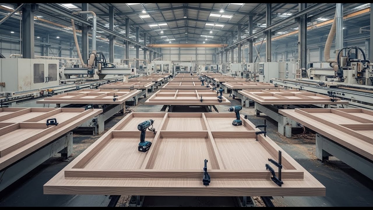 Inside a Modern Wooden Table Shelves Factory: From Raw Wood to Finished Furniture (Full Process)
