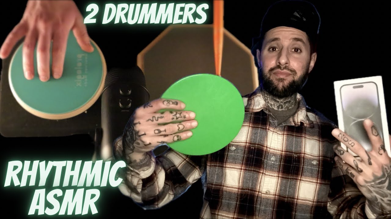 2 Drummers Do ASMR | Tingly Rhythmic Patterns W/@a-drummer-does-asmr
