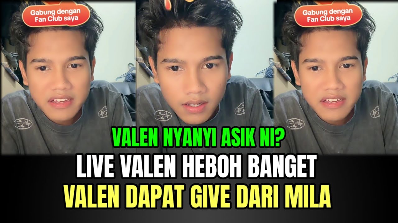 Live Valen Heboh Banget, Dapat Give Dari Mami Mila!