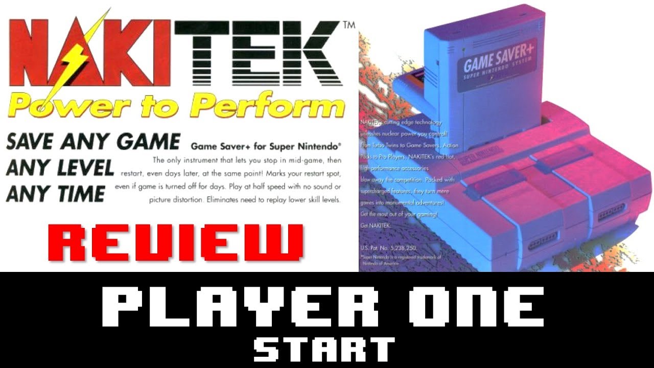 Nakitek Game Saver Plus for SNES - Player One Start