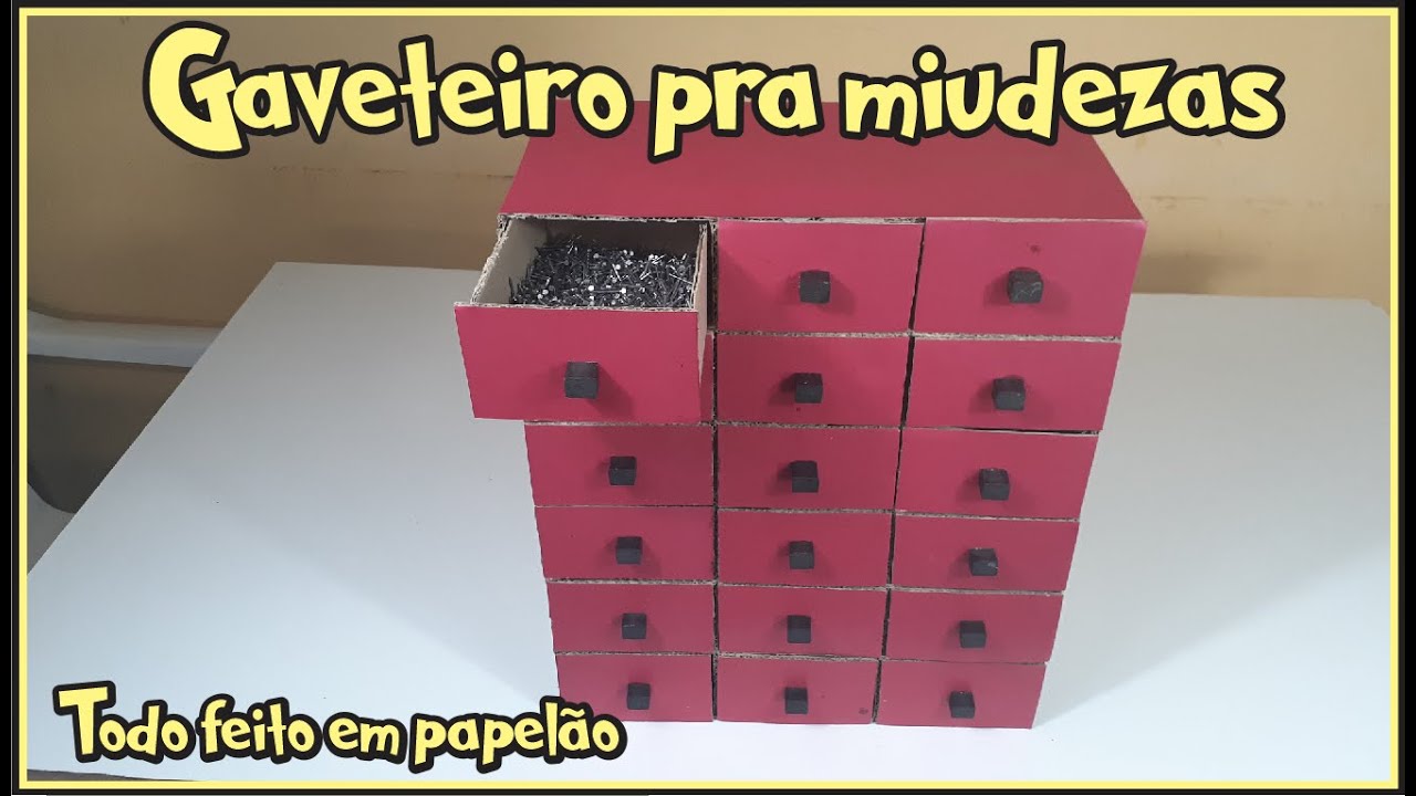 Gaveteiro organizador de miudezas