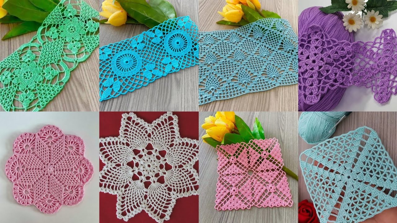 Beautiful crochet laces & stitches new pattern 2025 