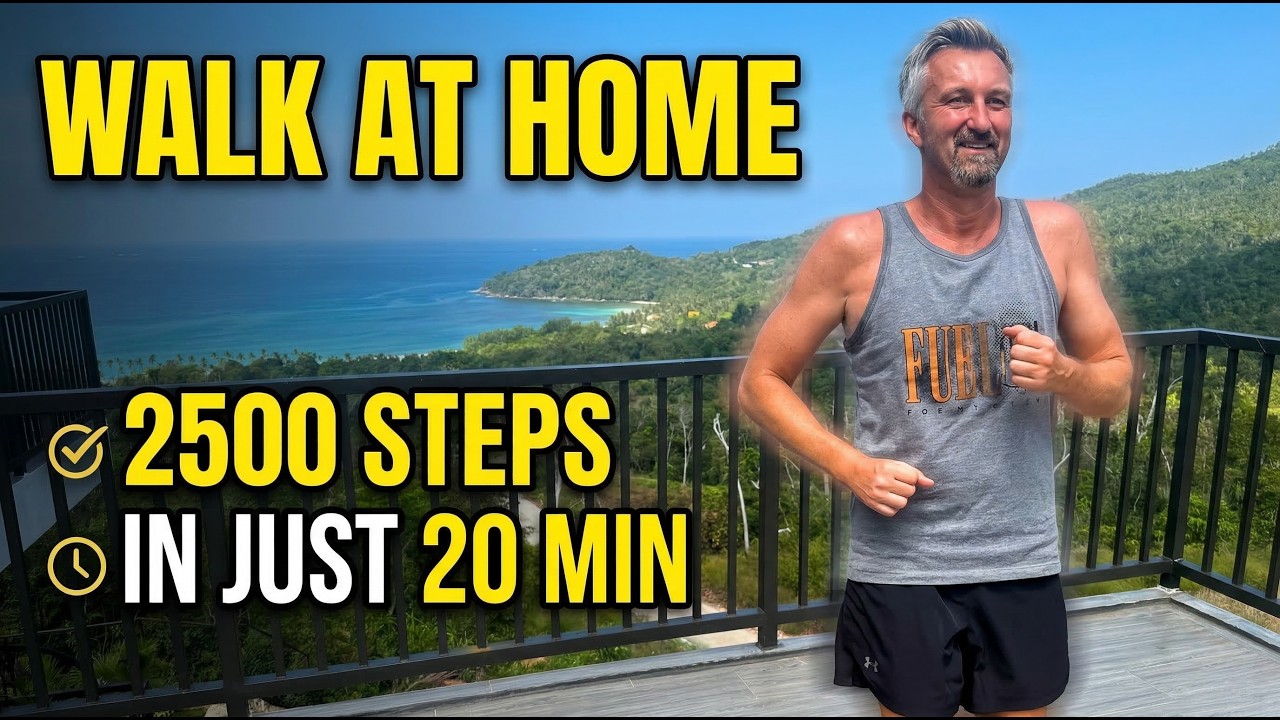 20 Minute Cardio Walk at Home for Fat Loss | 2500 Steps