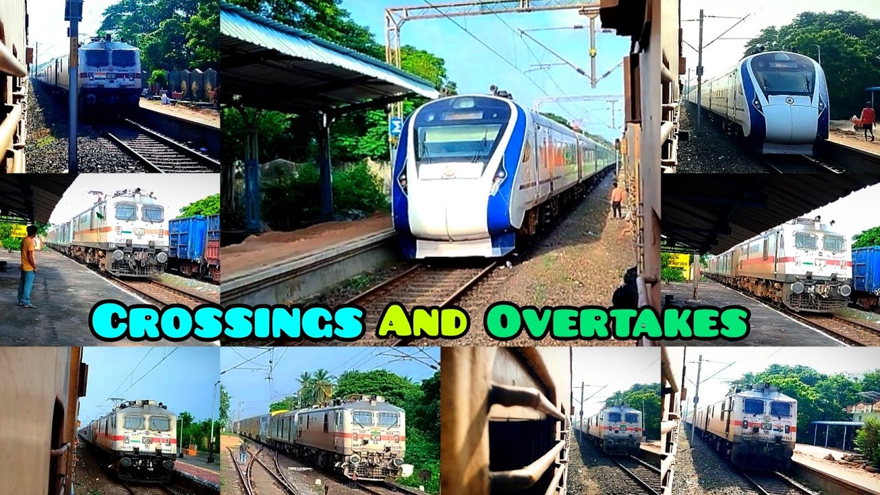 [10 IN 1] CROSSINGS AND OVERTAKES 17479 Puri - Tirupati Express. ||Itz Vlogger Pintu||