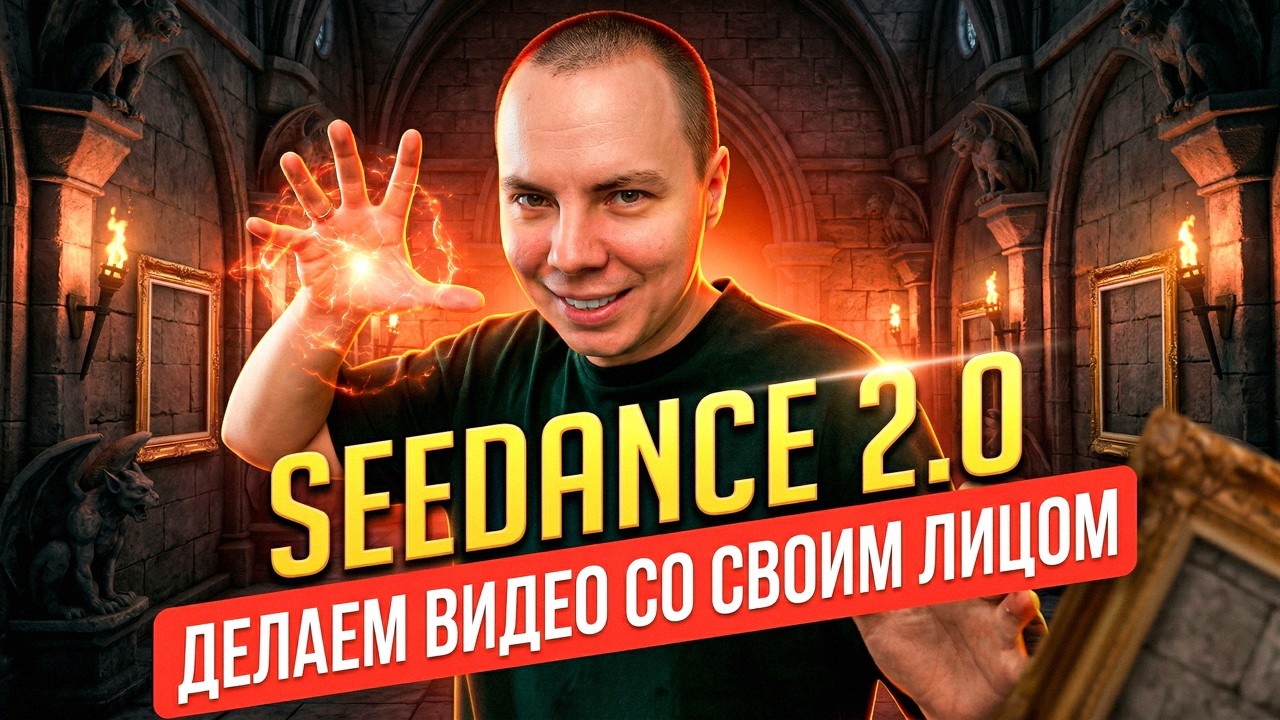 Видео с вашим лицом в Seedance 2.0 БЕСПЛАТНО.