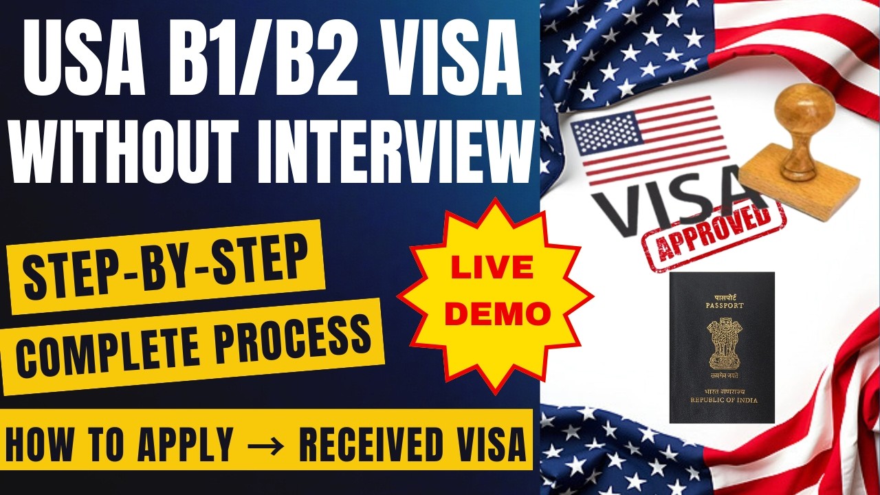 US Tourist Visa B1/B2 Renewal Without Interview 2026 | Interview Waiver | Dropbox appointment