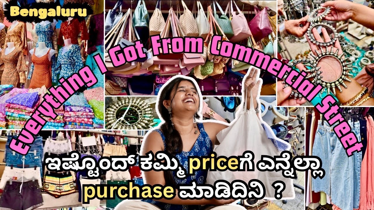 CHEAP AND BEST Commercial Street try on haul Starting from 100/- in Namma Bengaluru 2025|#shopping