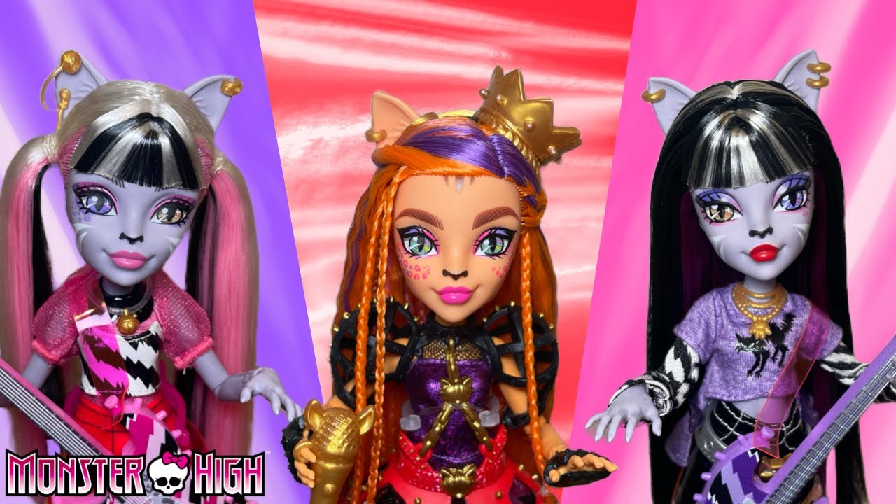 ХИСФИТЫ ЗДЕСЬ! Обзор набора из трёх кукол Monster High Hissfits с Торалей, Мяулоди и Пёррсефоной!