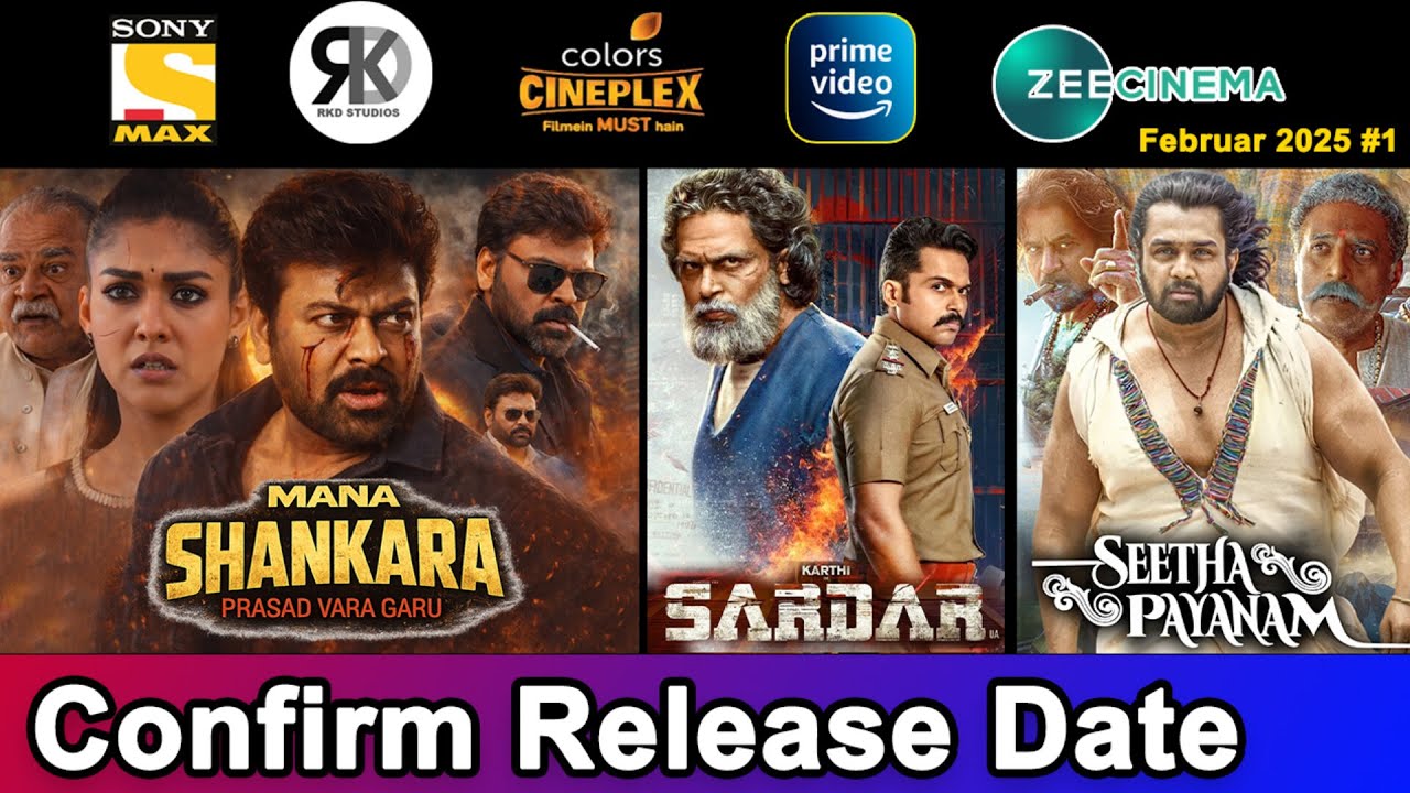5 Upcoming South Hindi Dubbed Movies | Confirm Release Date | Sardar, Seetha Payanam |Feburary2026#1