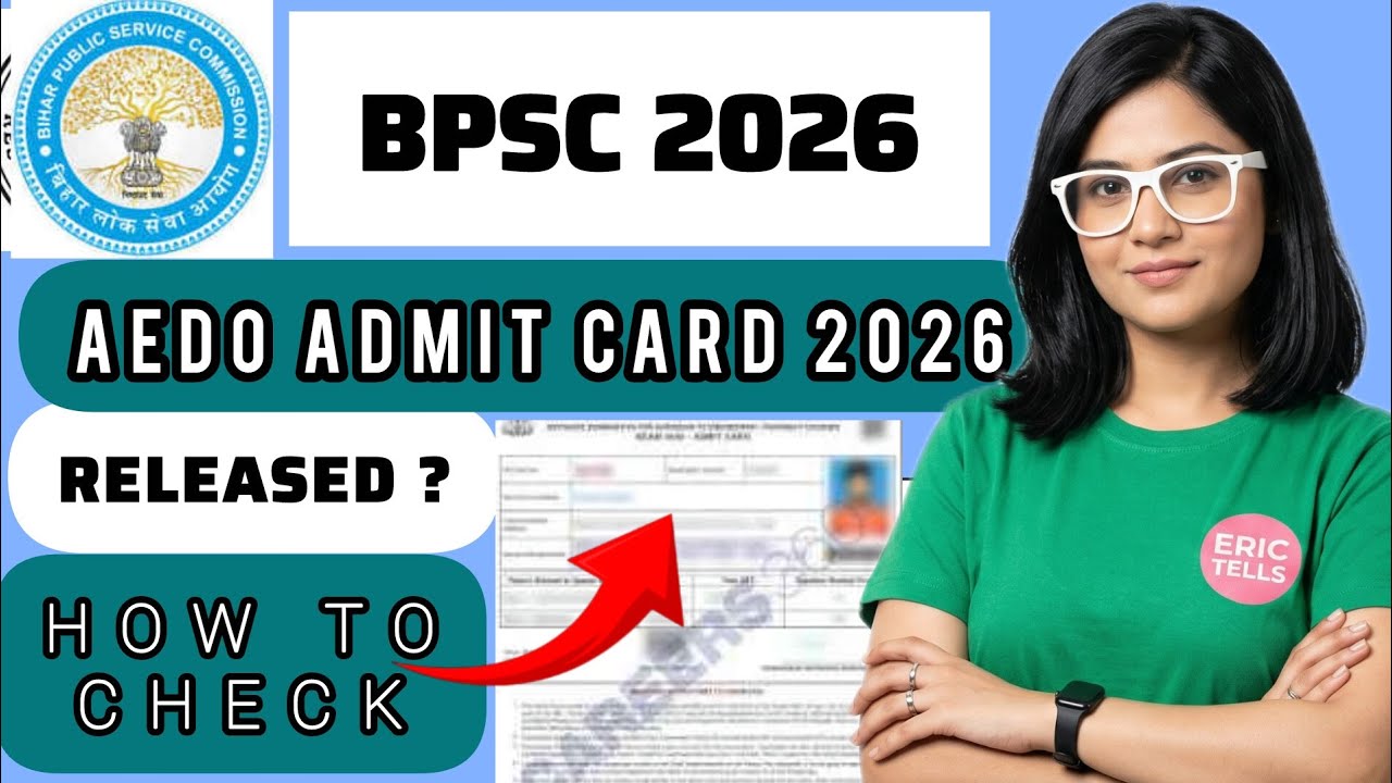 bpsc aedo admit card 2026 | bpsc aedo hall ticket 2026