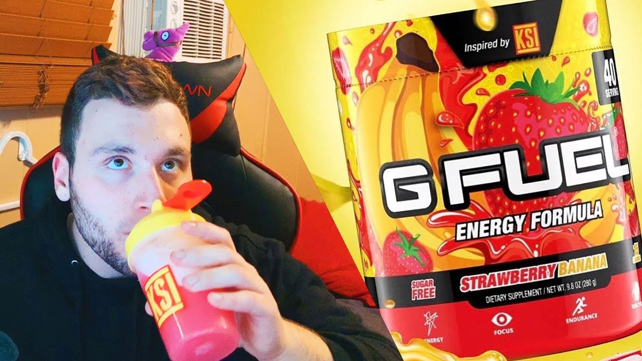 KSI'S STRAWBERRY BANANA G-FUEL UNBOXING and REVIEW (Collectors Box)