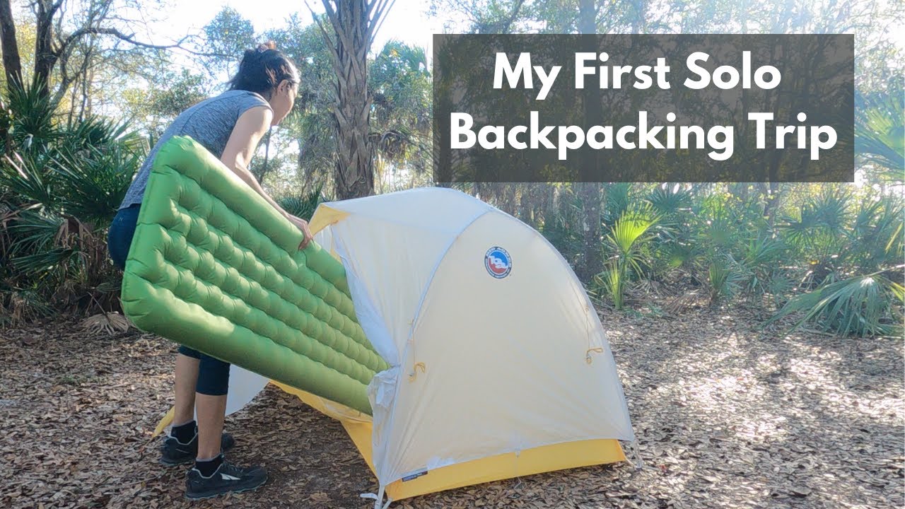 My First SOLO camping hiking experience at Starkey Wilderness Park Vlog