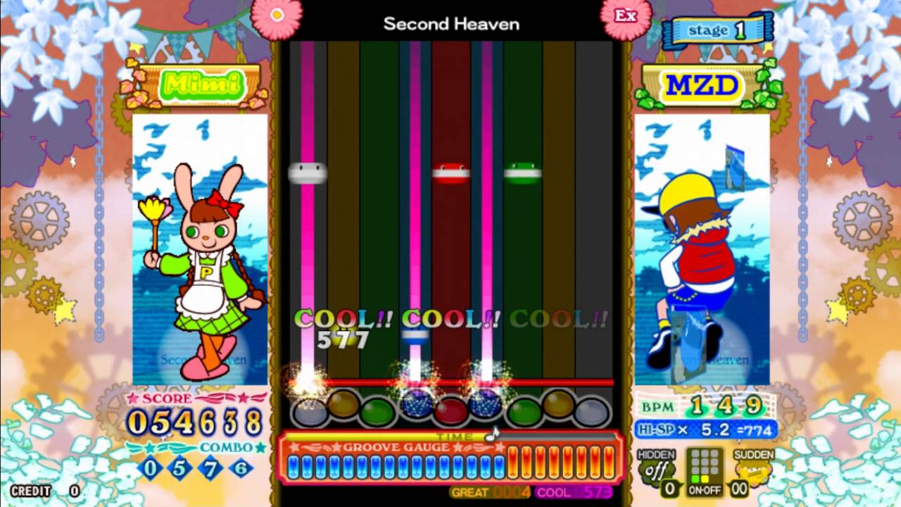 [Pop'n Music] ハンズアップ(Second Heaven) EX 99543 パフェ