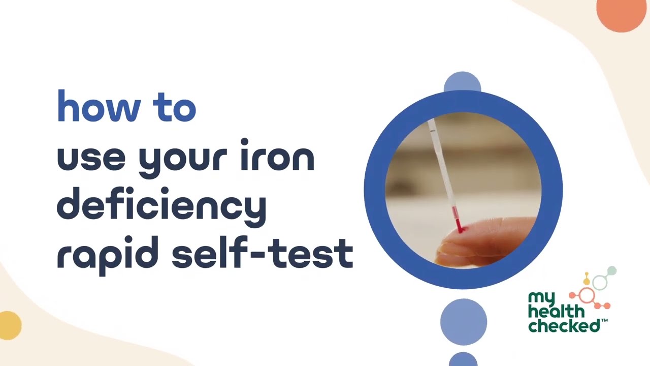 How to use your iron deficiency (ferritin) rapid test - MyHealthChecked