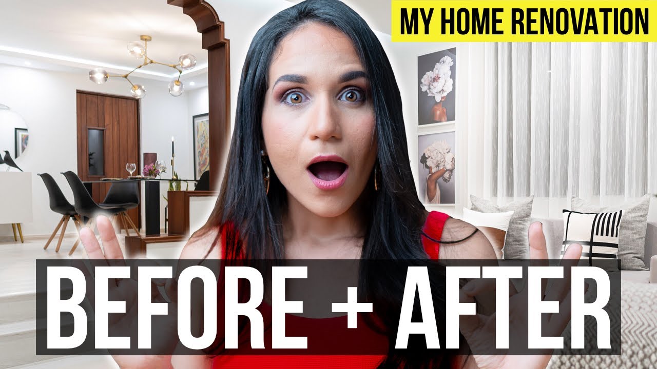 INTERIOR DESIGN | Living Room & Dining Room BEFORE + AFTER TRANSFORMATION | My Home Tour part 1