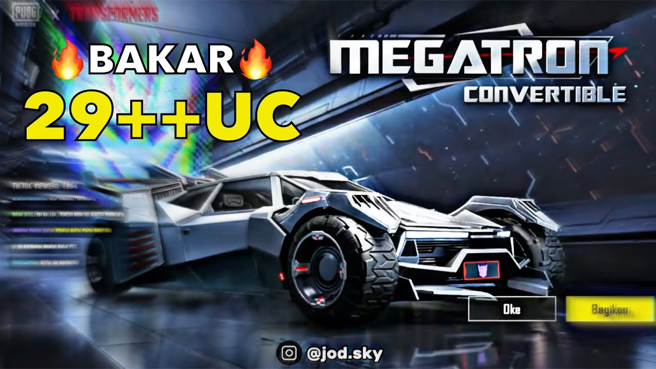 HABIS 30K UC 😭 | GACHA MOBIL TRANSFORMERS PUBG MOBILE