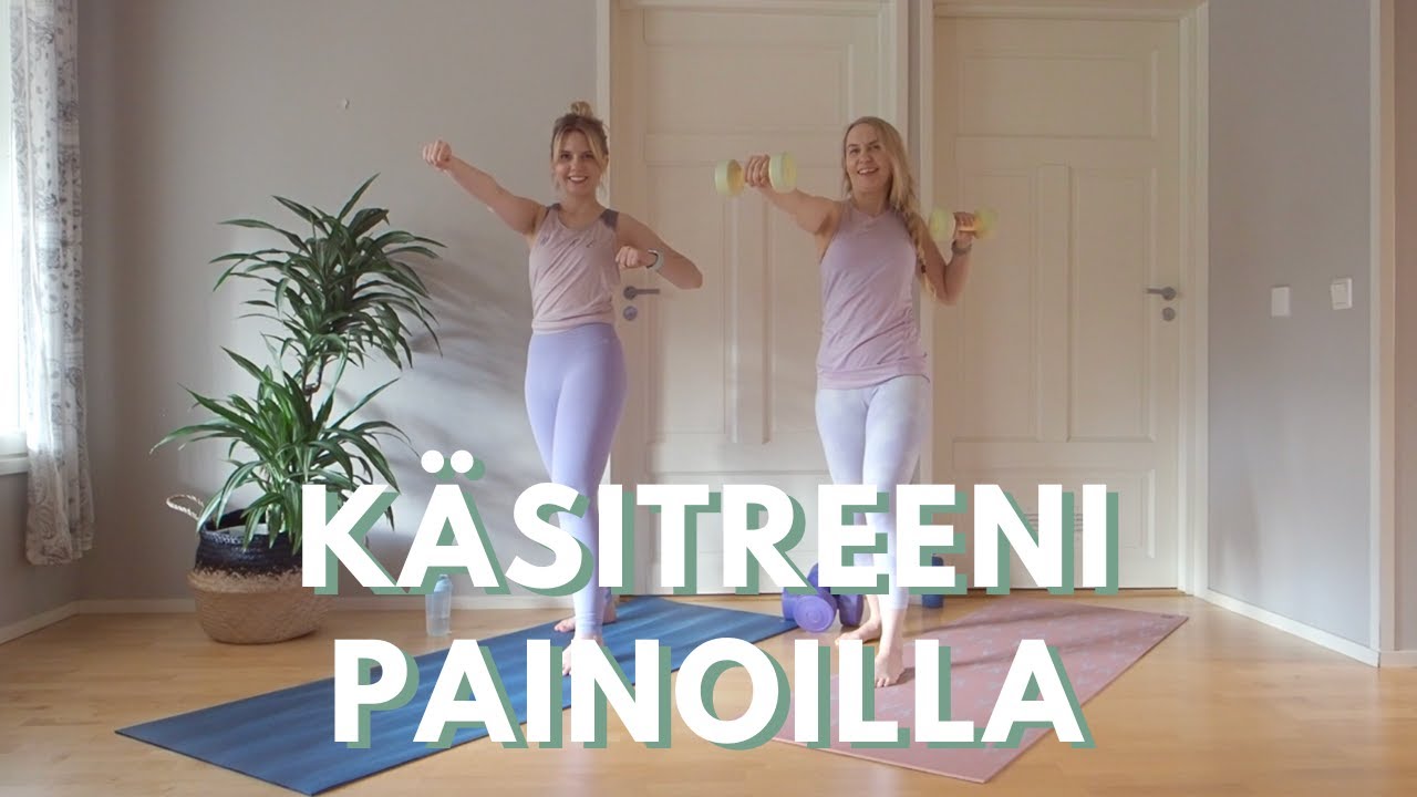 SELKÄ + YLÄVARTALO PAINOILLA TAI ILMAN | Tehokas ylävartalotreeni kotona