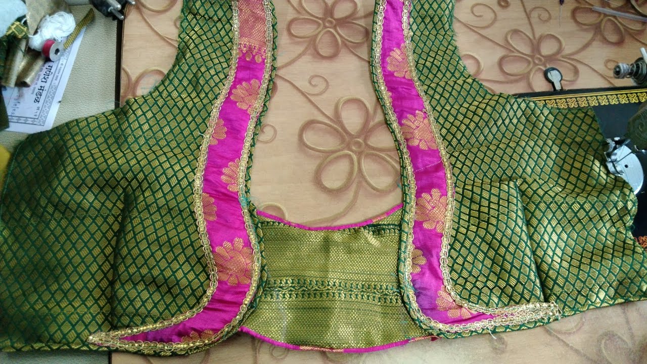 paithan blouse design@ easy and simple design@cutting and stitching@