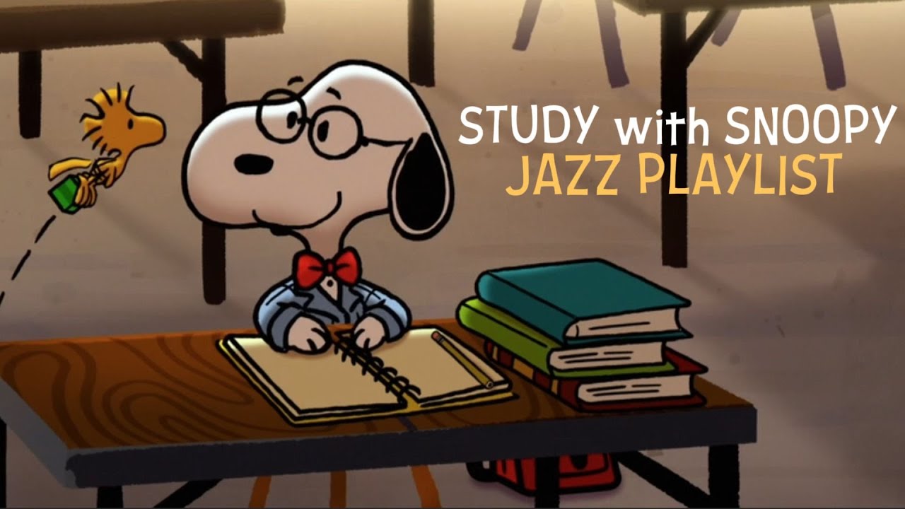 [𝐩𝐥𝐚𝐲𝐥𝐢𝐬𝐭] Study with Snoopy 📓✍🏻💡 Uplifting Jazz to Boost your Productivity