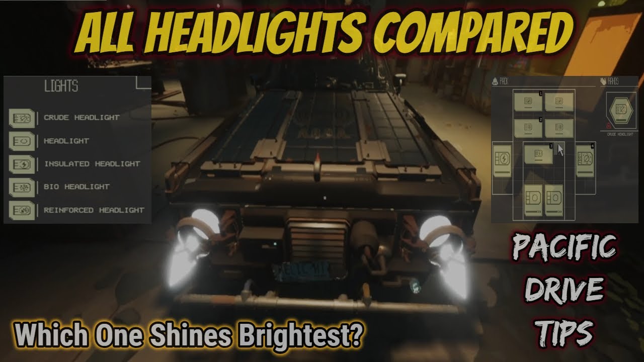 Pacific Drive Headlights Compared