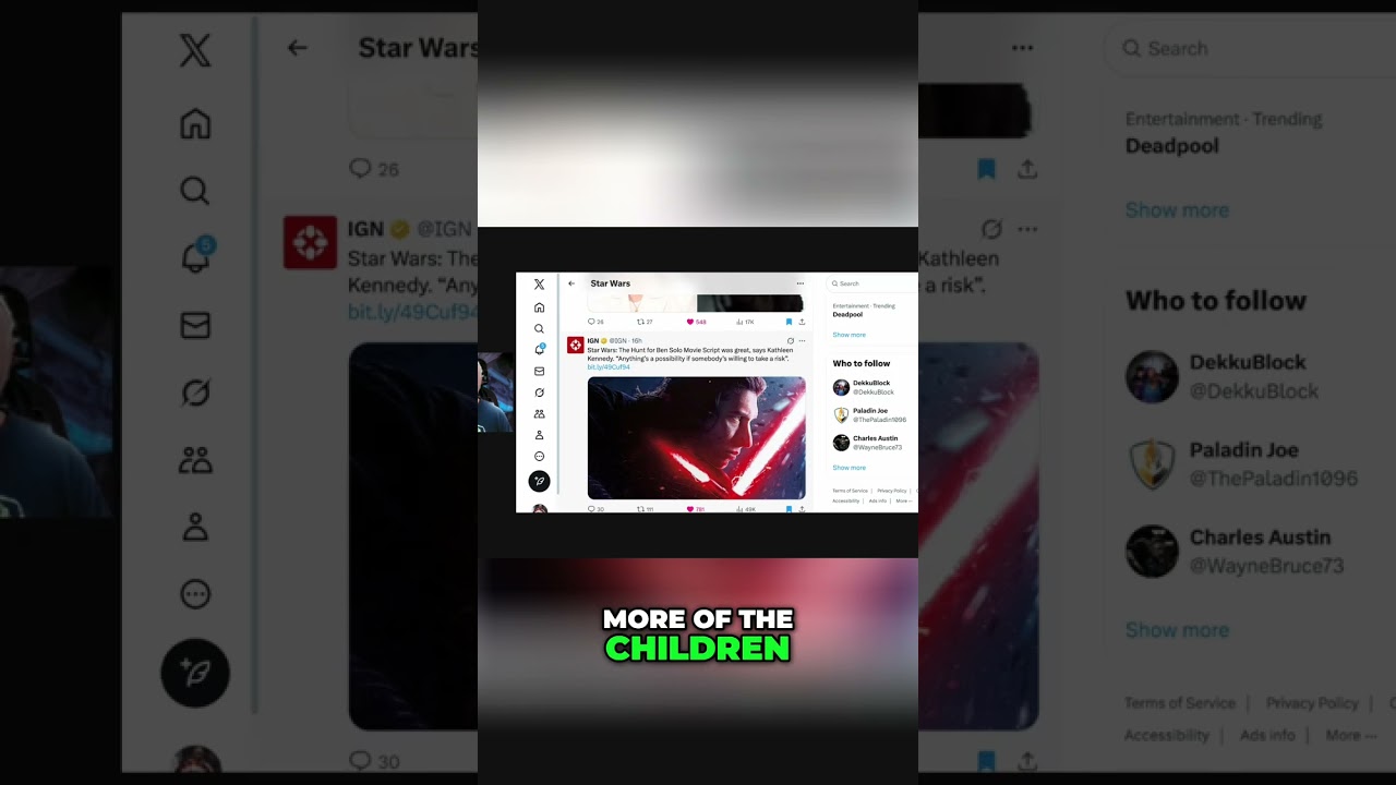 Why was the Ben Solo script rejected?