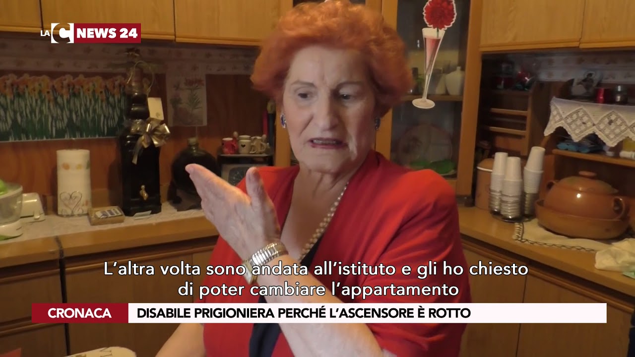 Disabile prigioniera perché l'ascensore è rotto