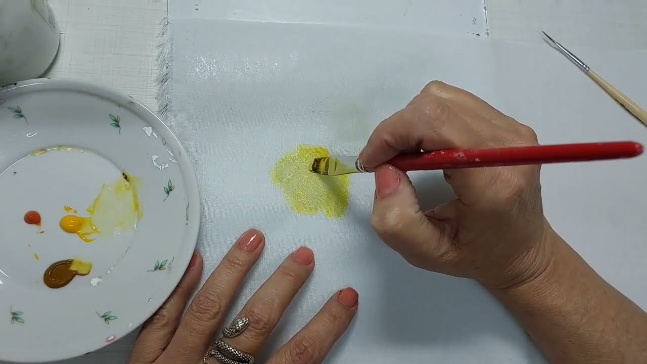 AULA GRATUITA | Como Pintar 2 Rosas Porcelanizadas