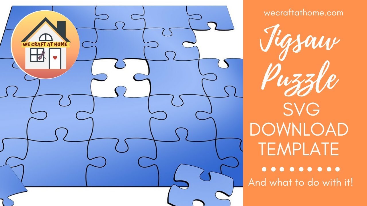 Jigsaw SVG template