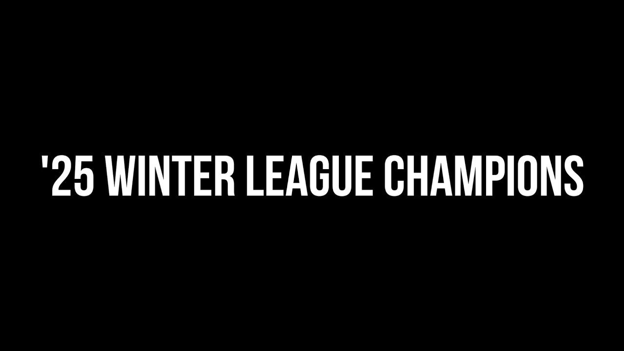 '25 WINTER LEAGUE CHAMPIONS
