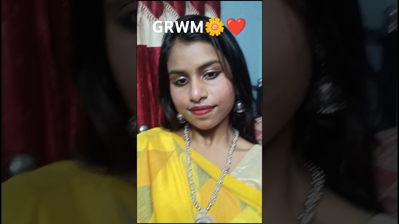 minivlog:~16...GRWM❤ #minivlog #youtubeshorts #shortvideo #shorts #bengalisong #bengali #makeup