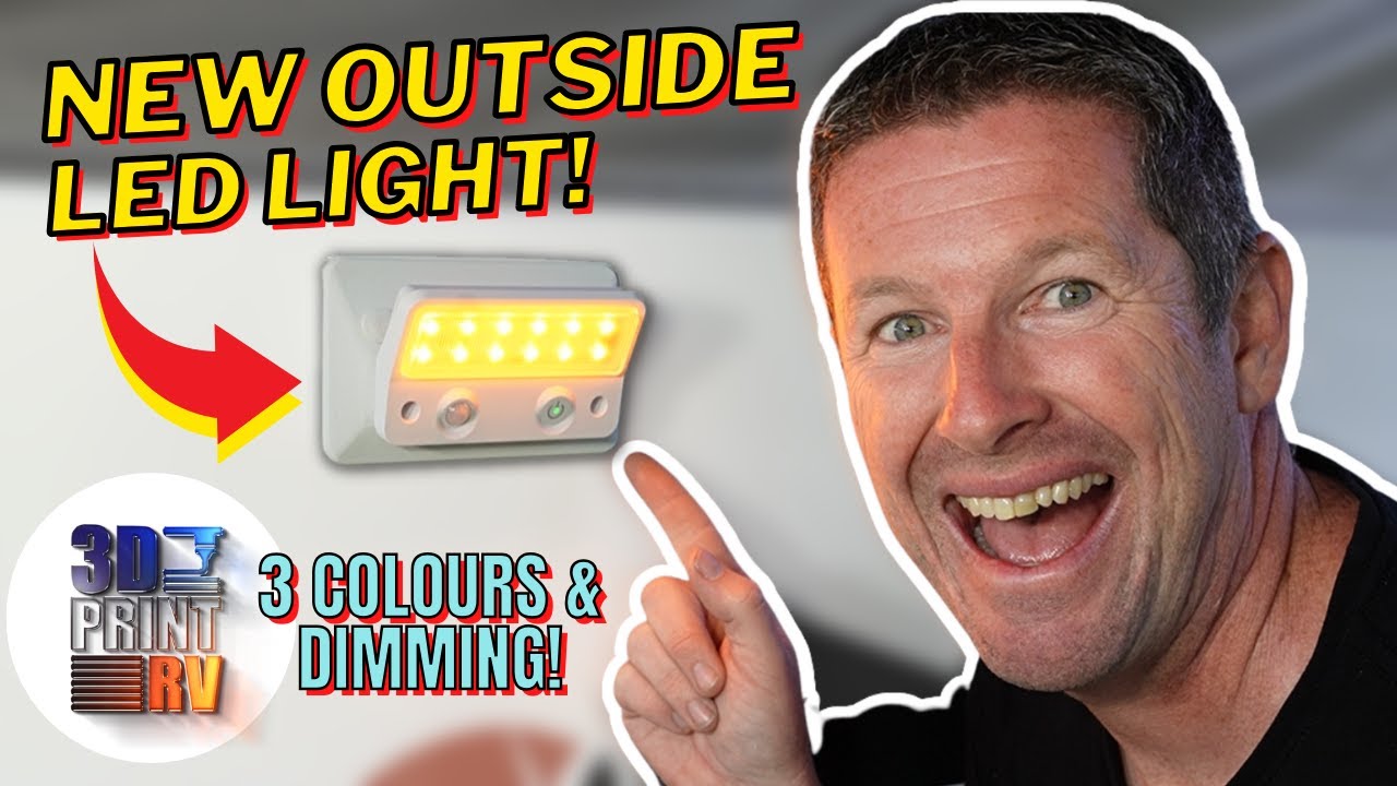 LIVE | Jayco Camper Triple Colour LED Outside Lamp - with Dimming & Motion Sensing from 3DPrintRV!
