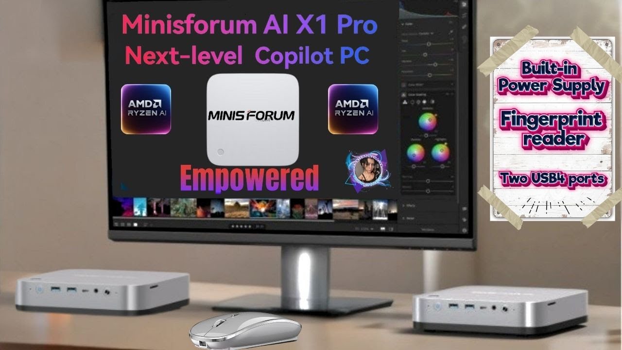 Minisforum AI X1 Pro: Empowered AI - Real-time Subtitles - Gaming - Business - Creation #minisforum