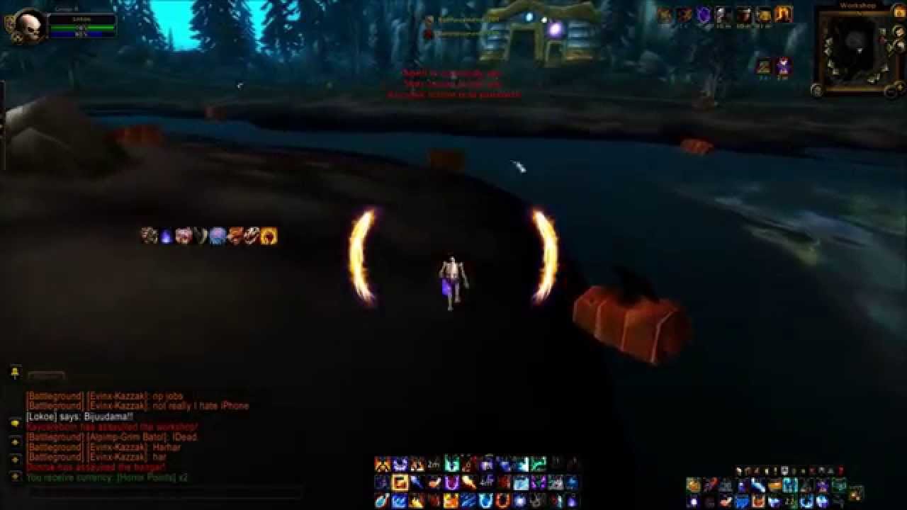 WoW Cataclysm 4.2.2 Fire Mage Level 85 7vs1 [HD]