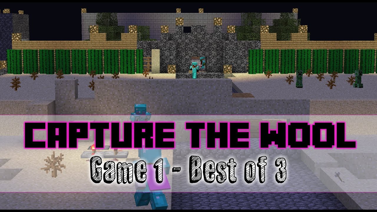 Minecraft: Capture The Wool #1 - Best of 3, Game 1 - THE CLUSTER BOMB!