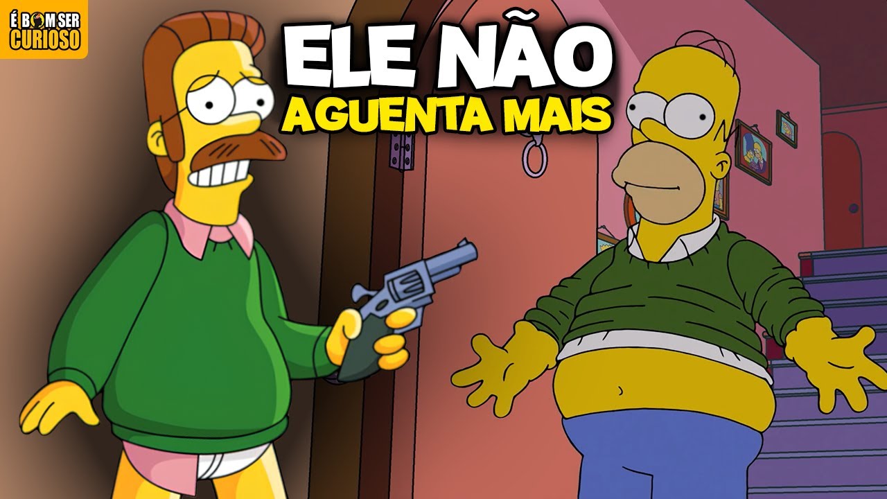 O LIMITE FOI ATINGIDO: Homer Finalmente Quebrou o Bom Coração de Ned Flanders - Os Simpsons