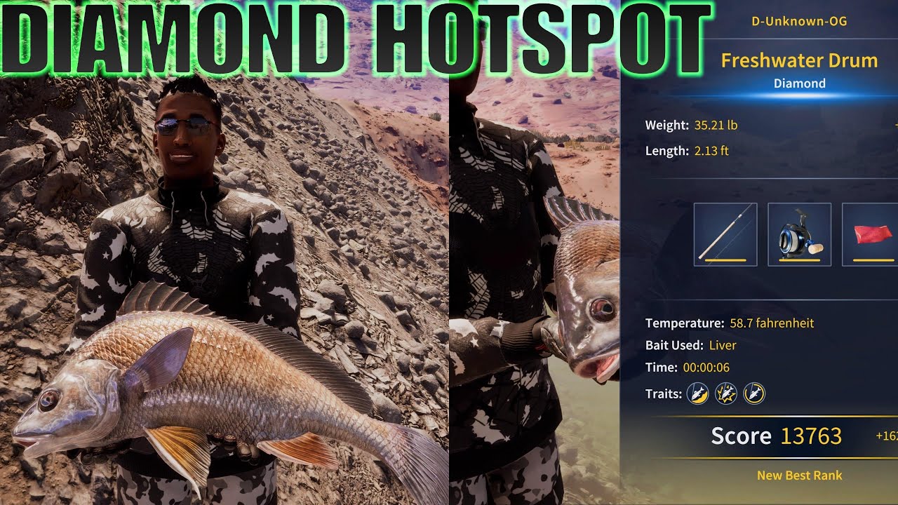 Diamond Freshwater Drum Hotspot - Call Of The Wild : The Angler