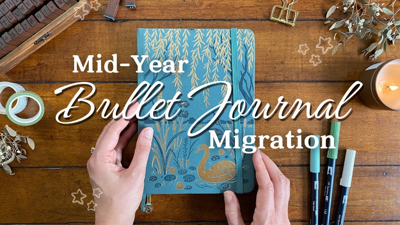 NEW BULLET JOURNAL SET UP 🦢 | 2025 Mid-Year Bullet Journal Spreads! Ft. Liene PixCut S1
