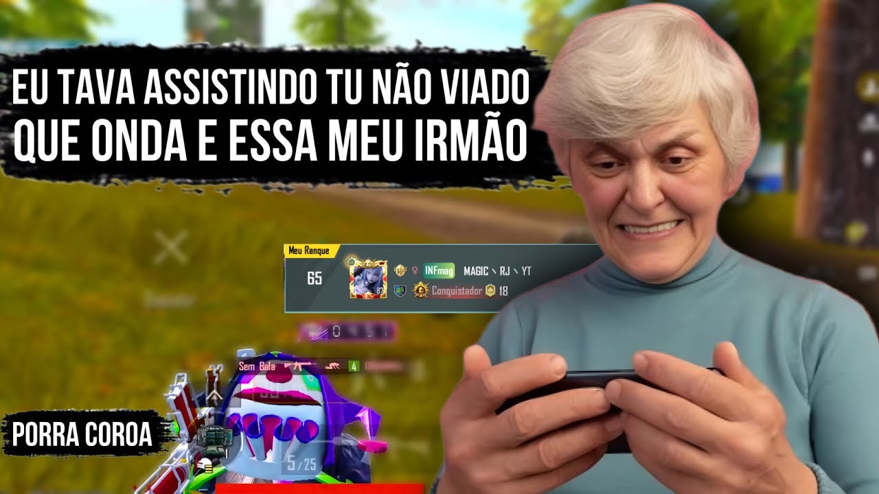 ENCONTREI UMA IDOSA NO PUBG MOBILE E ELA NAO GOSTOU KKKKKK