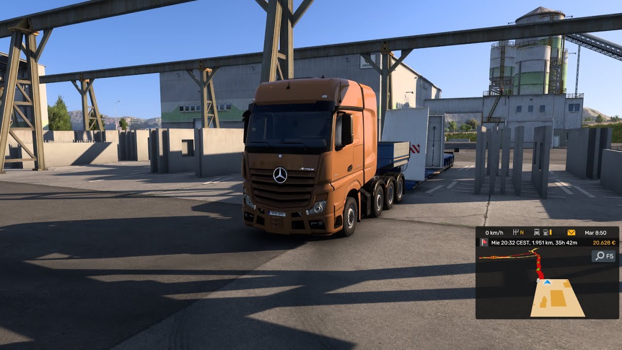 ETS2 TRASPORTADOR PLANCHA DE CENTRADO 28t