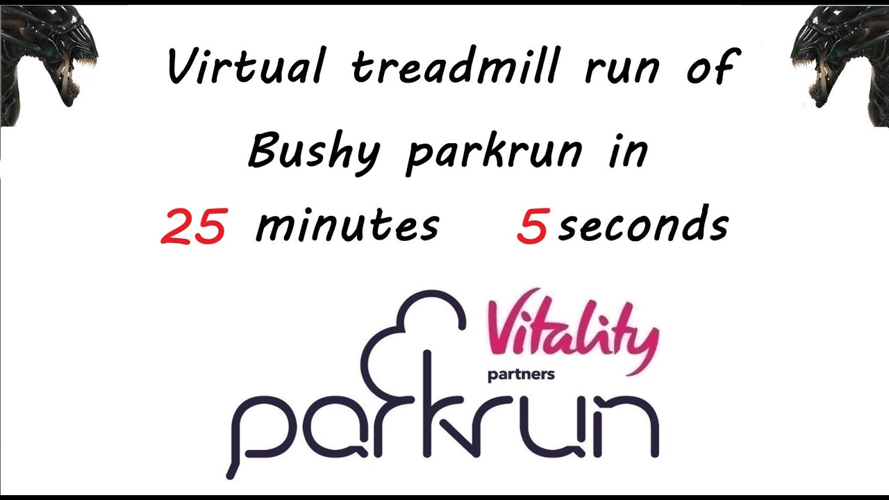Bushy parkrun full virtual Run in 25 Minutes 5 seconds