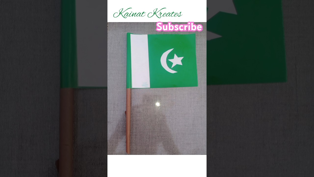 How to make Pakistani Flag! DIY Flag 